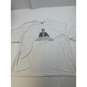 The Office Dwight Schrute Shirt 3XL Y2K Vintage Short Sleeve T Shirt White